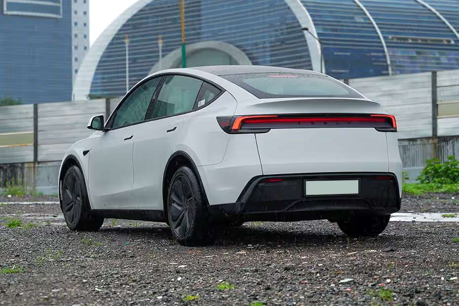 Tesla Model Y Rear Left Three Quarter View Tesla Model Y Rear Left Three Quarter View