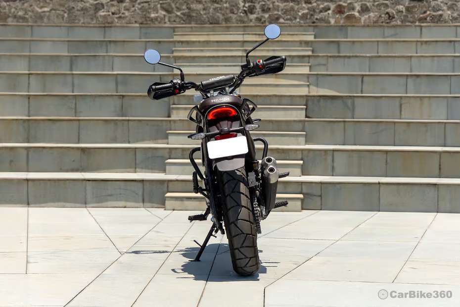 Triumph Scrambler 400 X Rear View Triumph Scrambler 400 X Rear View