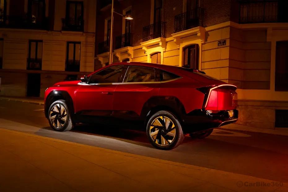 Mahindra XEV 9E Left Rear Three Quarter Mahindra XEV 9E Left Rear Three Quarter