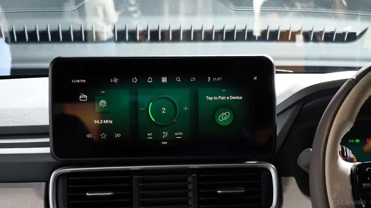 Tata Punch EV facelift infotainment system