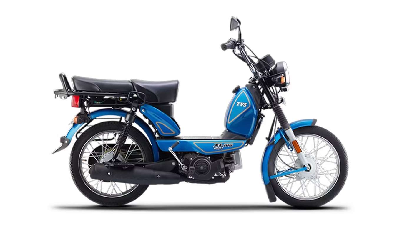 टीवीएस XL100 साइड प्रोफाइल टीवीएस XL100 साइड प्रोफाइल