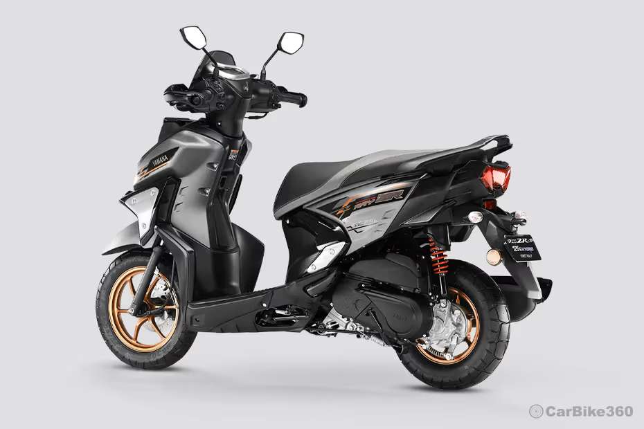 Yamaha RayZR 125 Fi Hybrid Rear Left Three Quarter View Yamaha RayZR 125 Fi Hybrid Rear Left Three Quarter View
