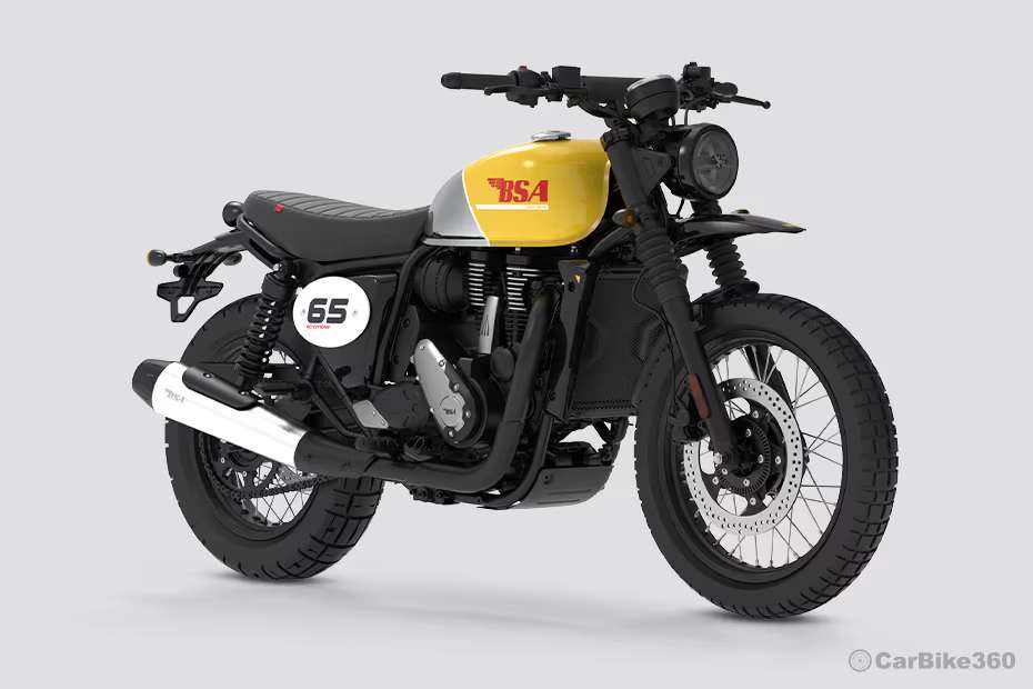 BSA Scrambler Right Front Three Quarter View BSA Scrambler Right Front Three Quarter View