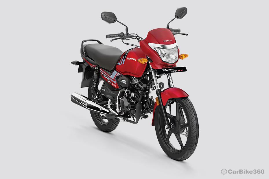 Honda shine 100 dx front right quarter view Honda shine 100 dx front right quarter view
