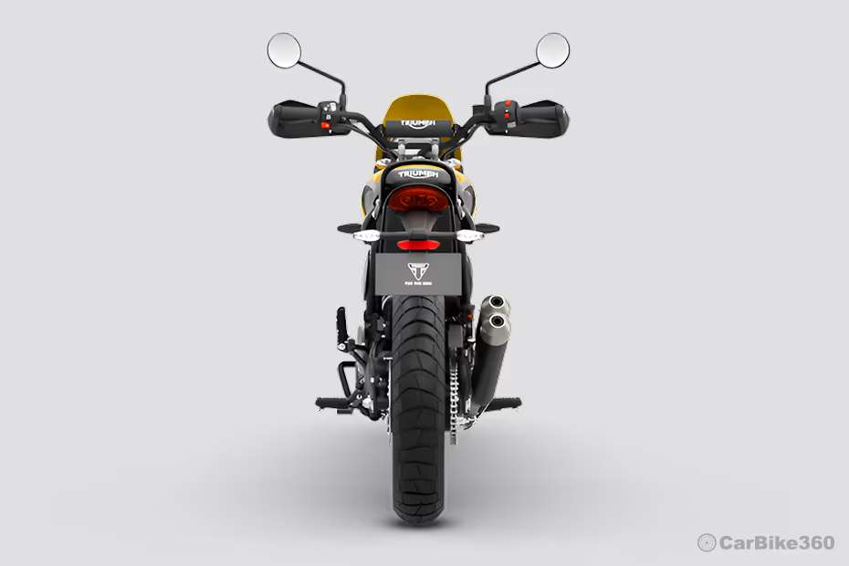Triumph Scrambler 400 XC Rear View Triumph Scrambler 400 XC Rear View