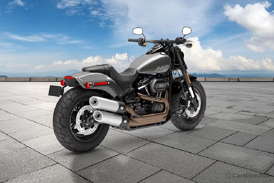 Harley davidson fat bob 114 rear right view Harley davidson fat bob 114 rear right view