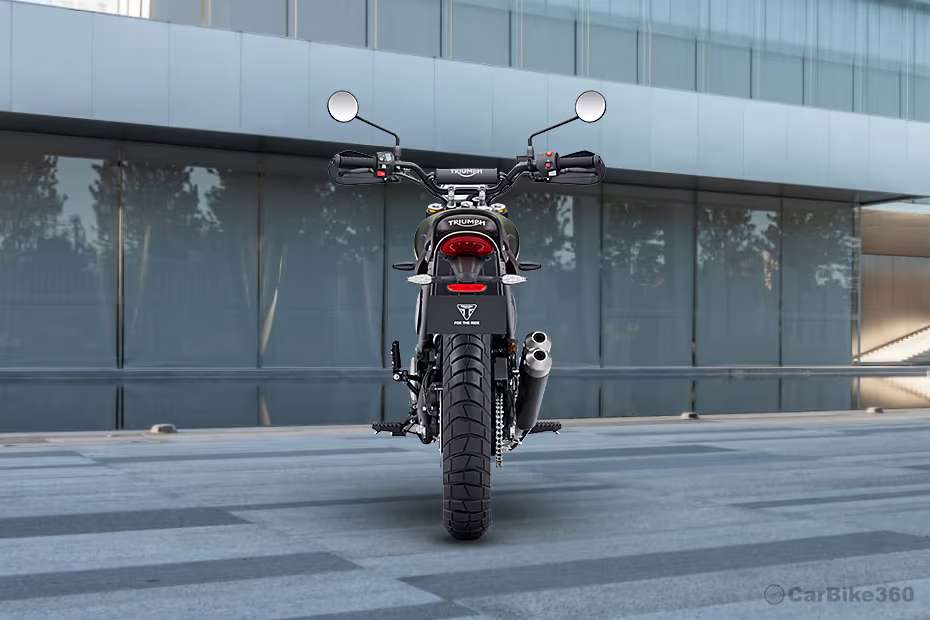 Triumph Scrambler 400 X Rear View Triumph Scrambler 400 X Rear View