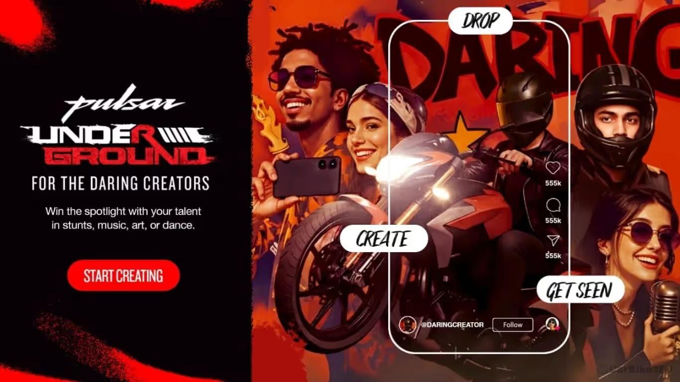 Bajaj Auto Launches ‘Pulsar Underground’: India’s First AI-Powered Creator Platform Pulsar Underground Launches: Bajaj Auto Empowers Young Indian Creators