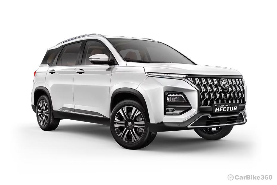 MG Hector Plus Pearl White Color MG Hector Plus Pearl White Color