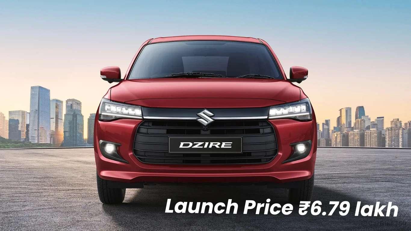 2024 Maruti Dzire Launched at Starting Price of Rs 6.79 Lakh New Dzire Launch Price