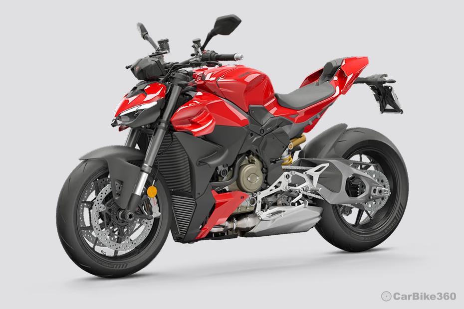 Ducati streetfighter v4 front left quarter view Ducati streetfighter v4 front left quarter view