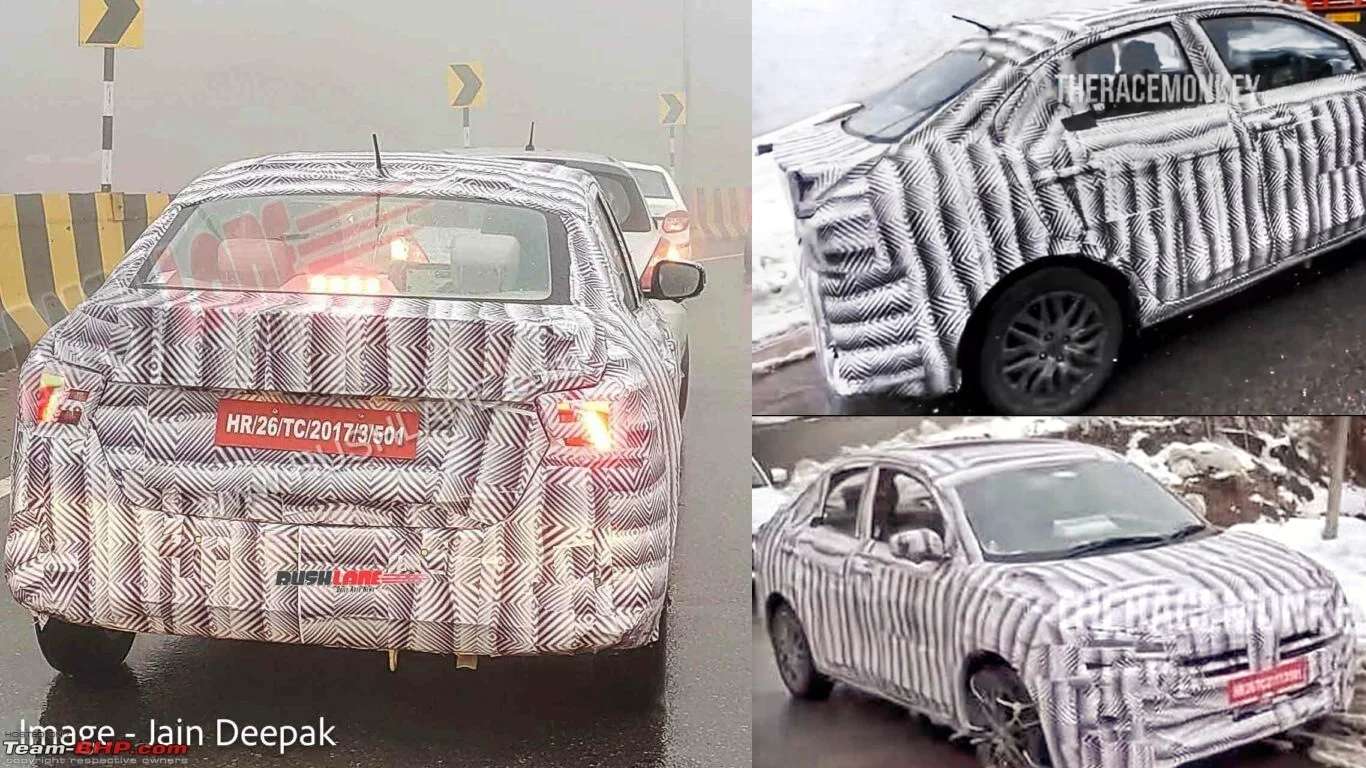 Maruti New Dzire Spy Shots