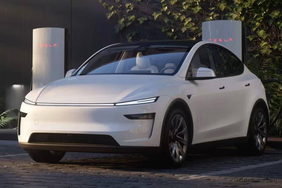 Tesla Model Y Left Front Three Quarter Tesla Model Y Left Front Three Quarter