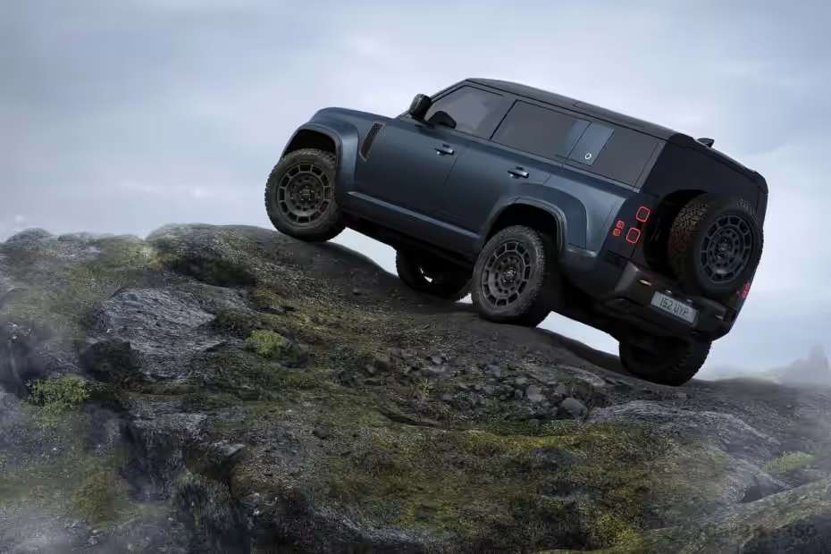 Land Rover Defender Left Rear Three Quarter View Land Rover Defender Left Rear Three Quarter View