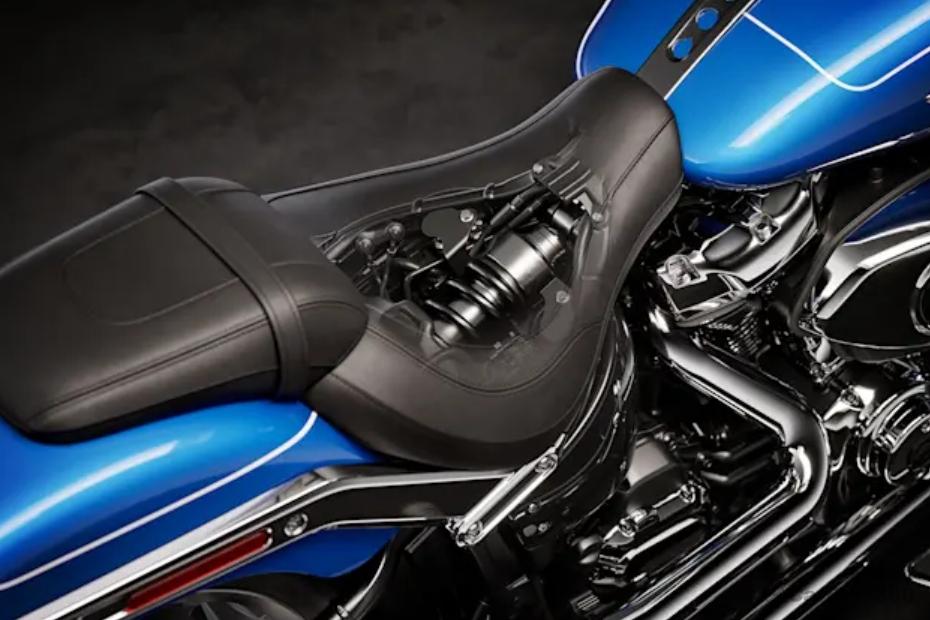 Harley davidson fat boy 114 rear suspension view Harley davidson fat boy 114 rear suspension view