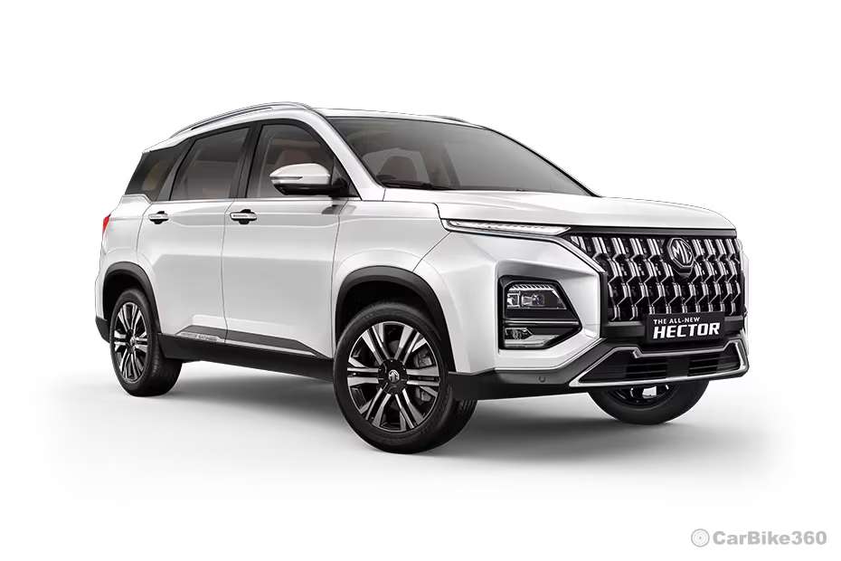 MG Hector Plus Pearl White Color MG Hector Plus Pearl White Color