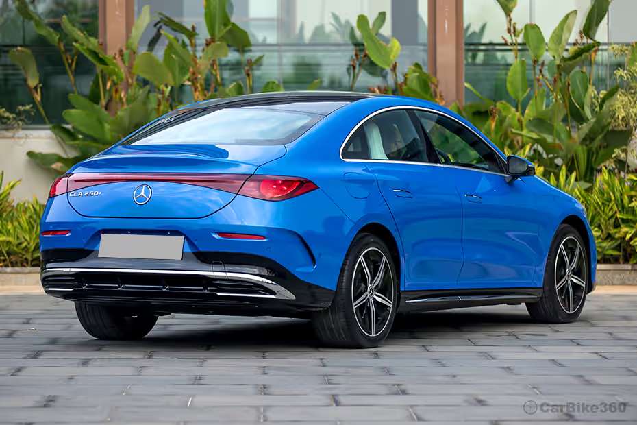 Mercedes-Benz CLA EV Right Rear Three Quarter View Mercedes-Benz CLA EV Right Rear Three Quarter View