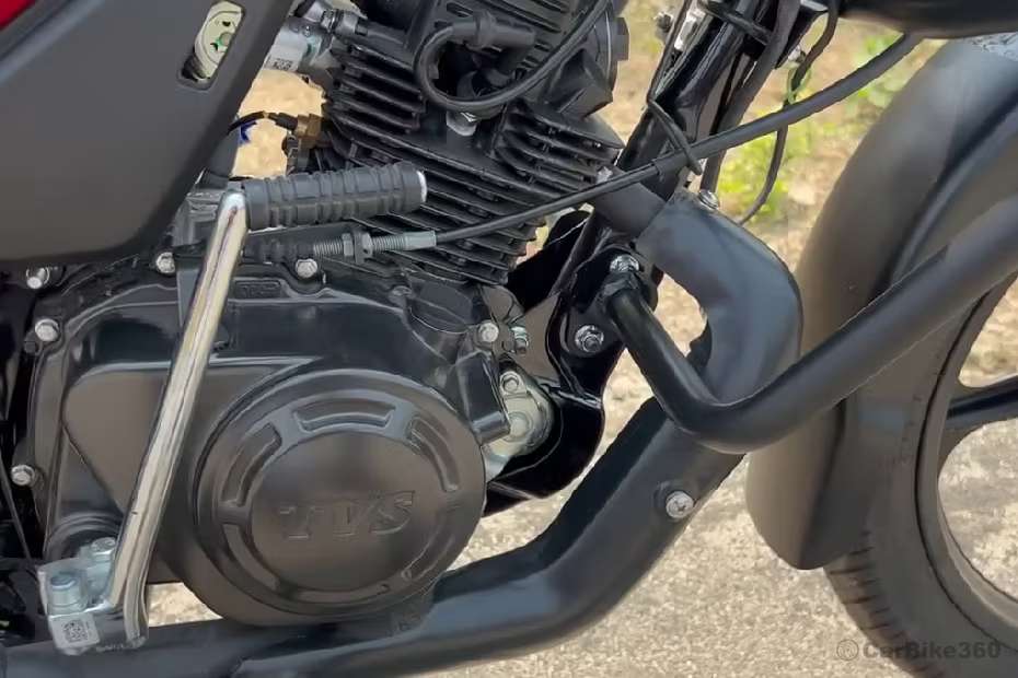 TVS Star City Left side Engine view TVS Star City Left side Engine view