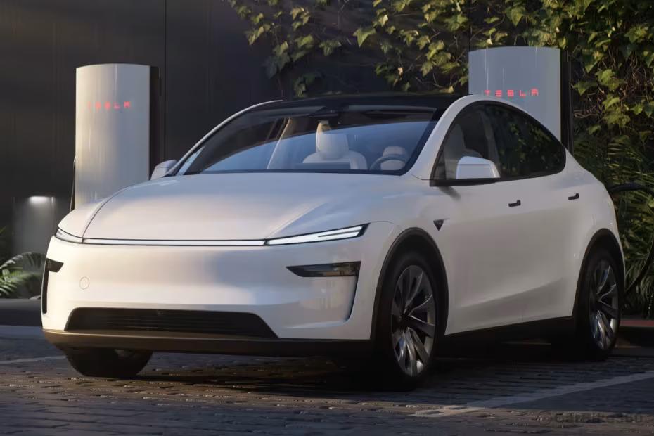 Tesla Model Y Left Front Three Quarter Tesla Model Y Left Front Three Quarter